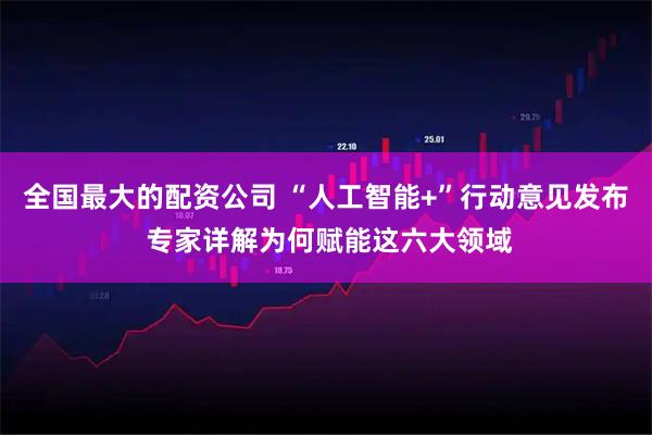 全国最大的配资公司 “人工智能+”行动意见发布 专家详解为何赋能这六大领域